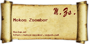 Mokos Zsombor névjegykártya