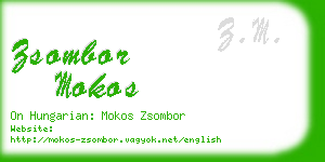 zsombor mokos business card